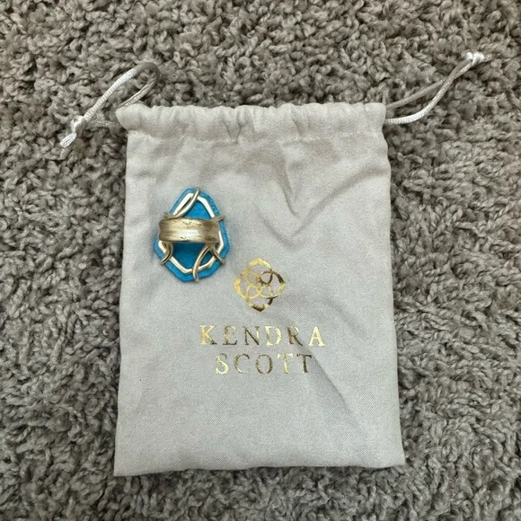 Kendra Scott Turquoise Statement Ring - Picture 2 of 2
